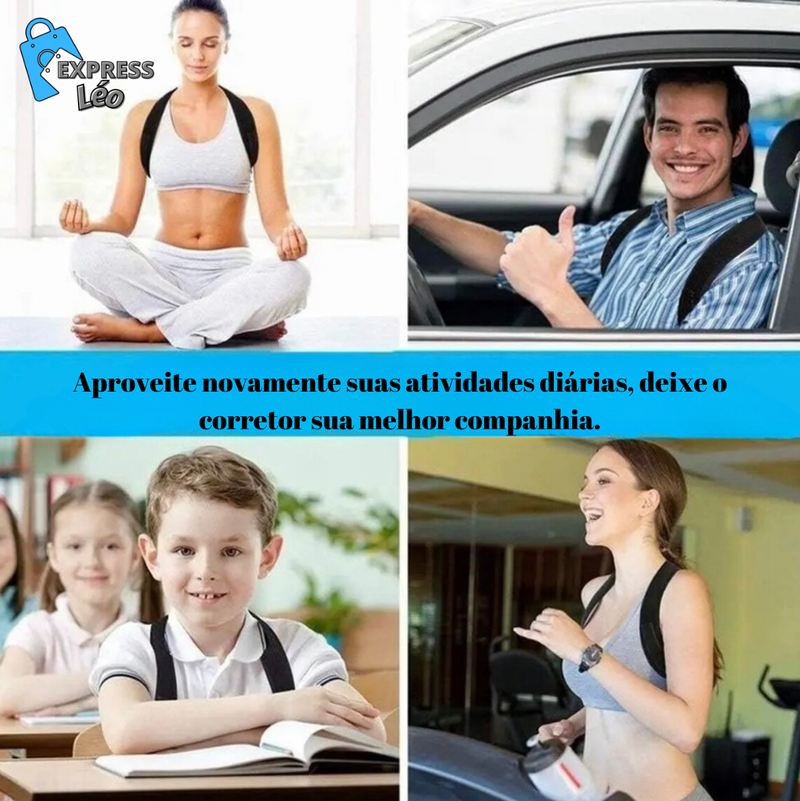 Postura Perfeita – Cinta de Suporte para Ombros e Costas