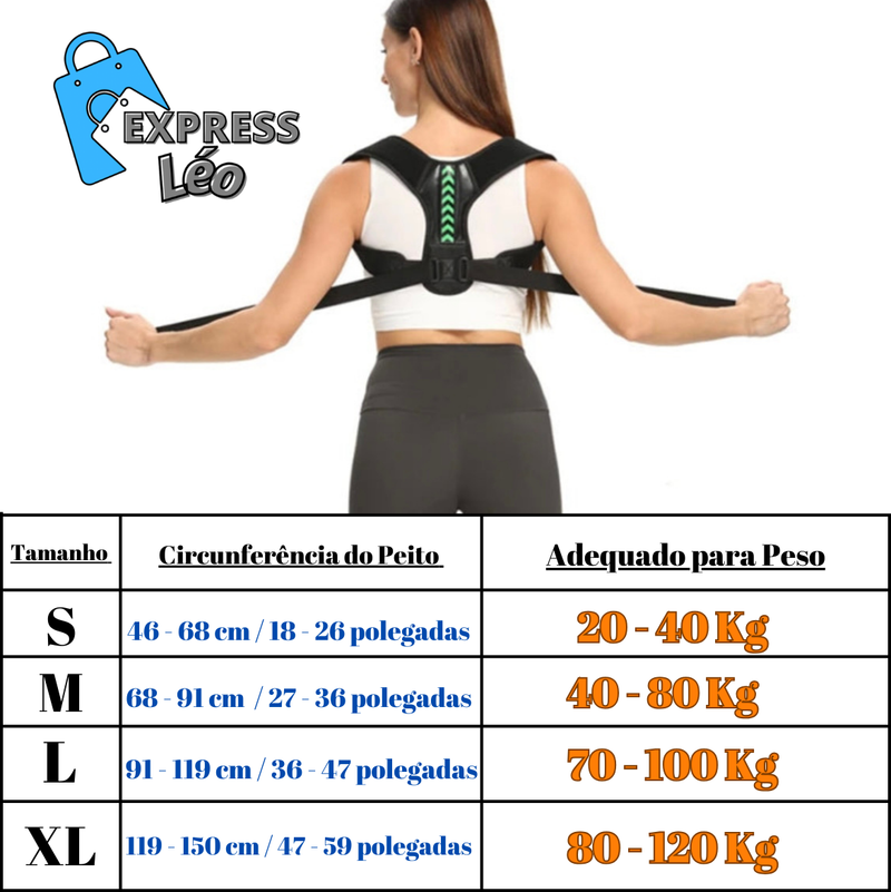 Postura Perfeita – Cinta de Suporte para Ombros e Costas