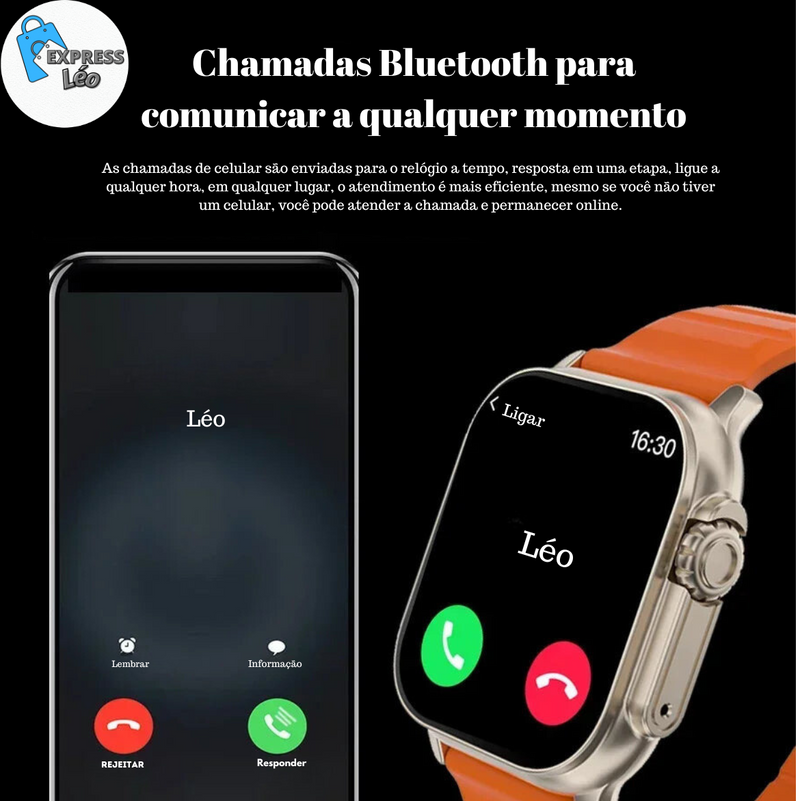 Novo Relógio T800 U2 Relógio Inteligente 49mm 2024 Smartwatch