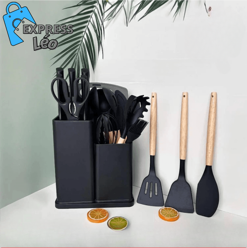 Kit de Cozinha 19 Peças de Silicone Premium - ULTIMAS UNIDADES