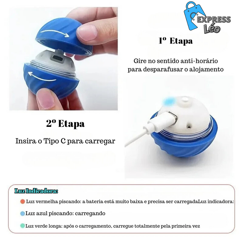 Bola Interativa para Cachorros com Movimento Automático