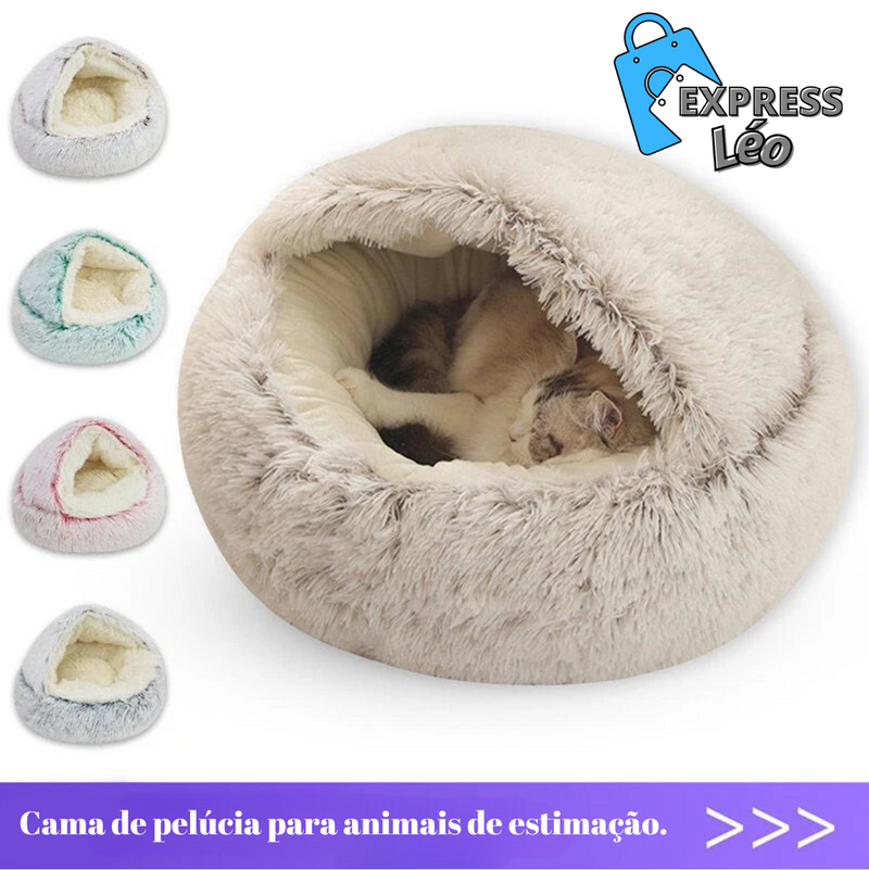 Cama para Gatos e Cães – Almofada Macia com Capa Removível