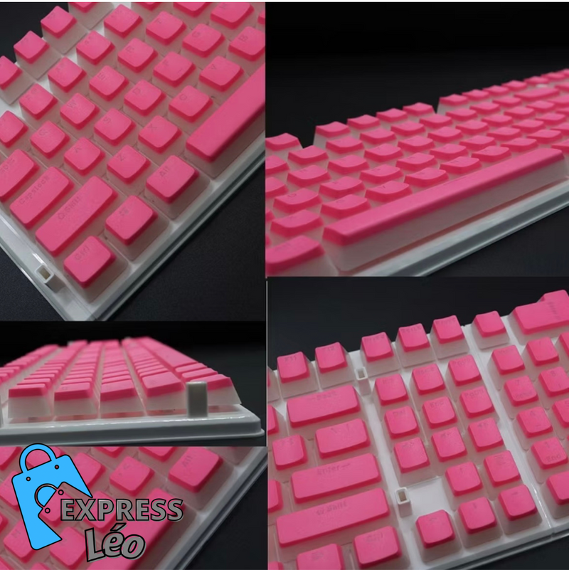 Conjunto de Teclas PBT Pudding para Teclado Mecânico RGB - 108 Teclas, Perfil OEM, Personalizável"