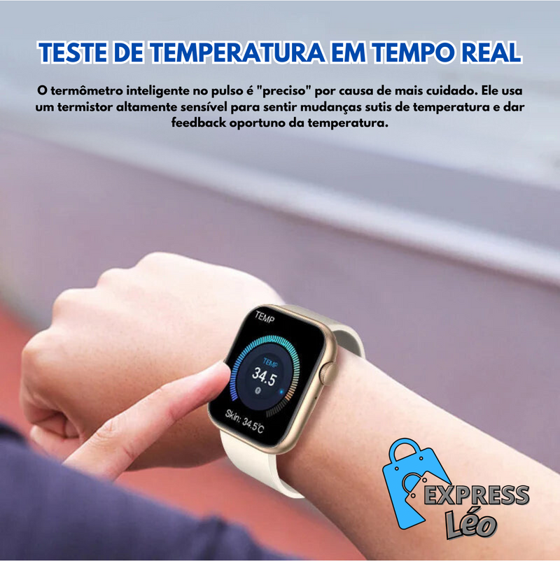 LIGE Smartwatch 2024 com Carregamento Sem Fios e Chamadas Bluetooth