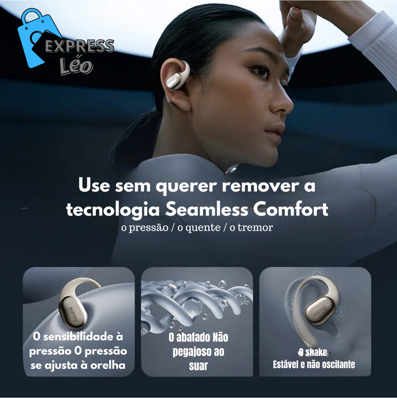 Fones de Ouvido Bluetooth Sanag C16S - Sem Fio, Som HiFi, Controle por APP