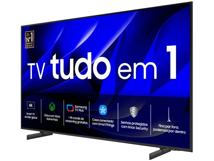 Smart TV 85” 4K UHD LED Samsung Crystal 85DU8000 - Wi-Fi Bluetooth Alexa 3 HDMI